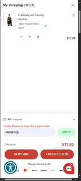 M488FREE coupon verification screenshot