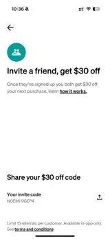Afterpay coupon verification screenshot