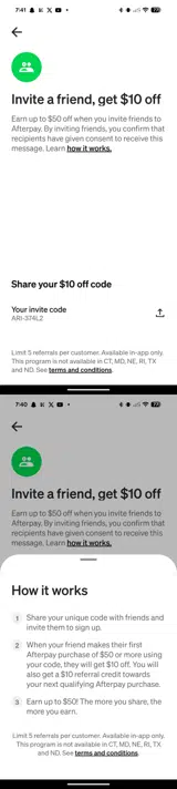 ARI-374L2 coupon verification screenshot