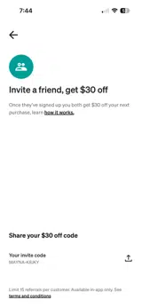 Afterpay coupon verification screenshot