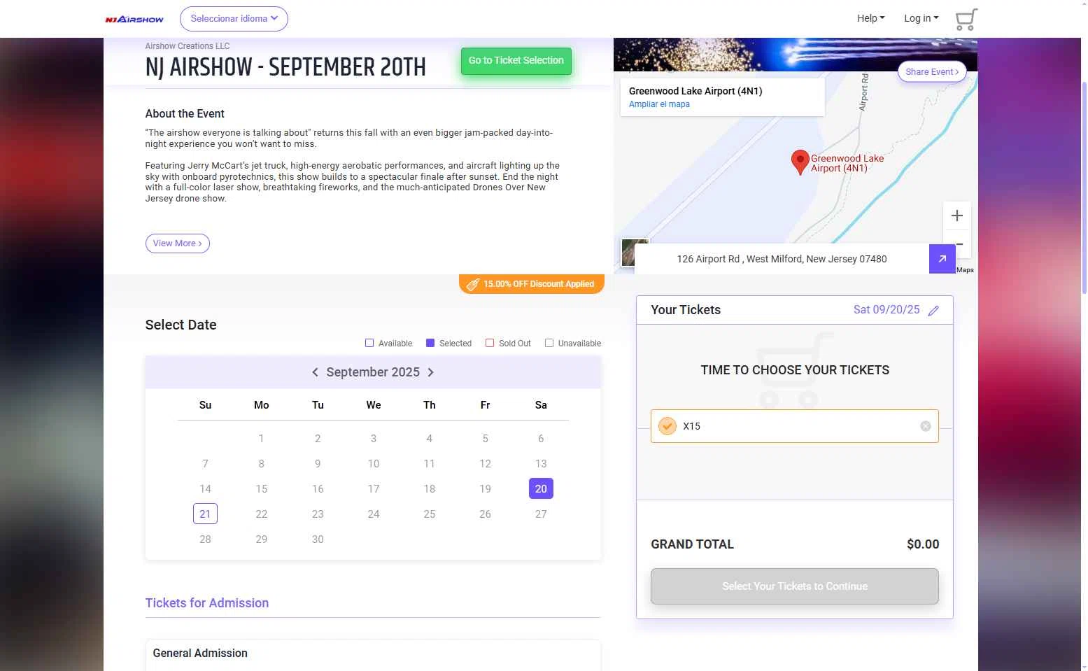 Afton Tickets checkout page showing Afton Tickets promo code box | Screenshot taken by SimplyCodes community member on Jul 30, 2025