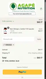OMGSALE coupon verification screenshot