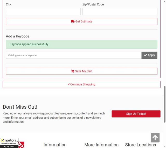 Agri Supply checkout page showing Agri Supply coupon code box | Screenshot taken by SimplyCodes community member on Jun 20, 2025