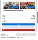 SPRING25 coupon verification screenshot