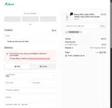 THANKYOU25 coupon verification screenshot