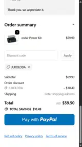 JUKOLODA coupon verification screenshot