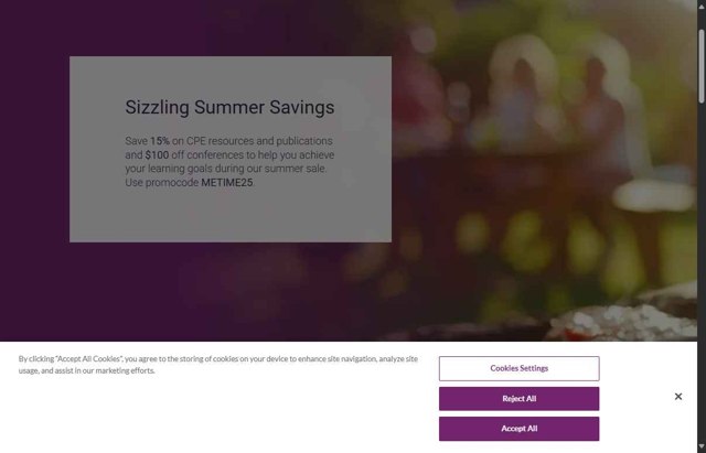 AICPA & CIMA checkout page showing AICPA & CIMA promo code box | Screenshot taken by SimplyCodes community member on Aug 18, 2025