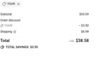 YOUR coupon verification screenshot
