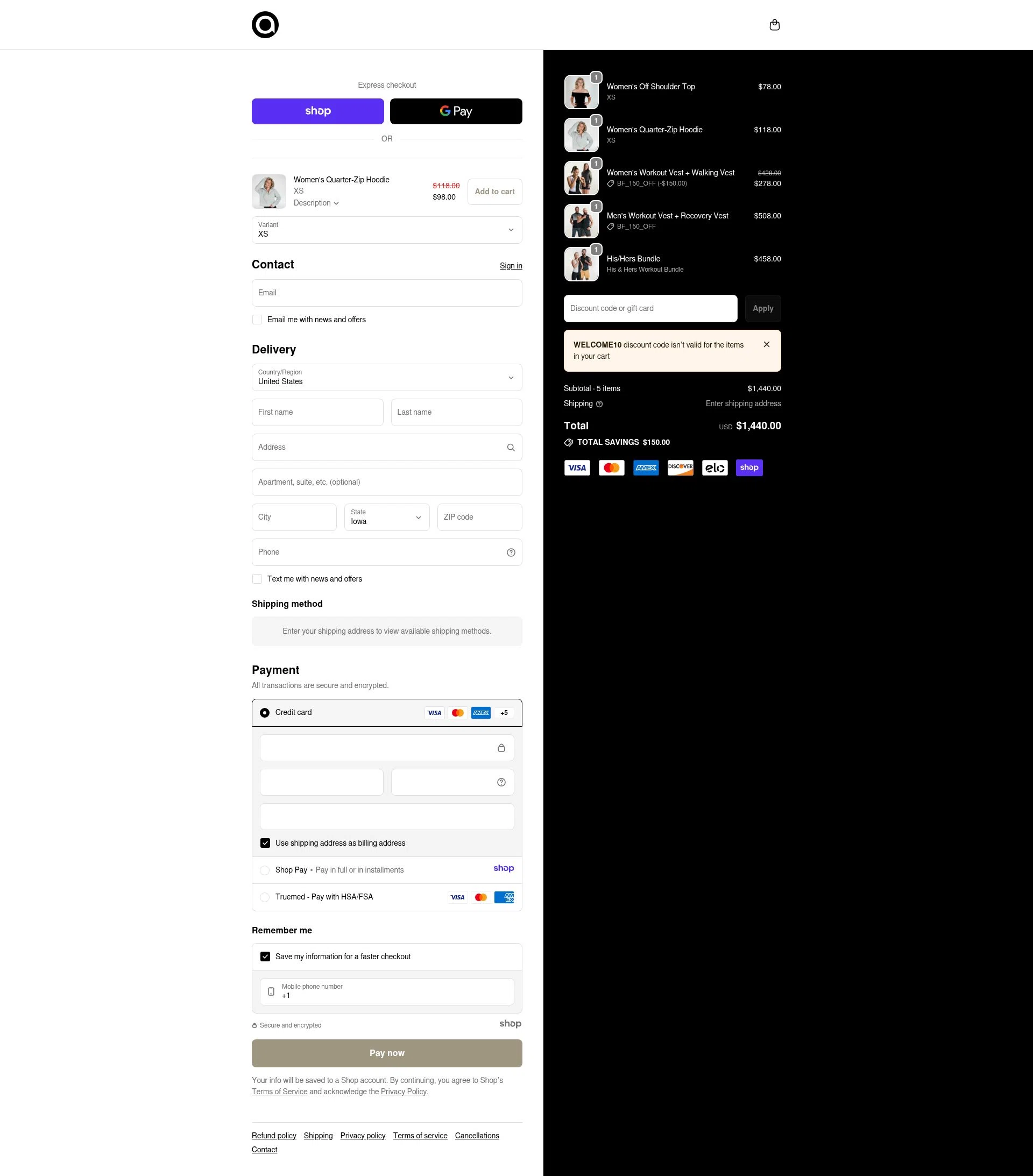 Aion checkout page showing Aion coupon code box | Screenshot taken by SimplyCodes community member on Dec 30, 2025