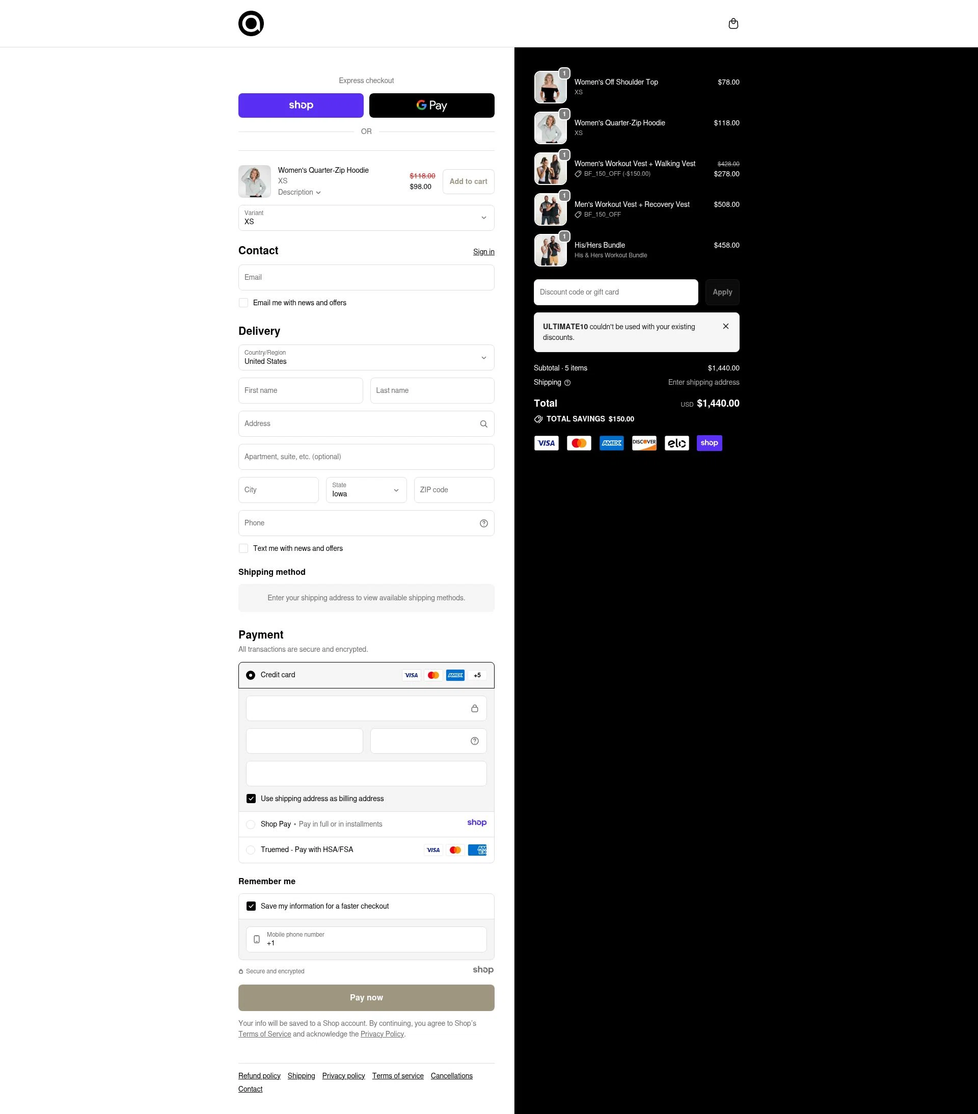 Aion checkout page showing Aion coupon code box | Screenshot taken by SimplyCodes community member on Dec 30, 2025