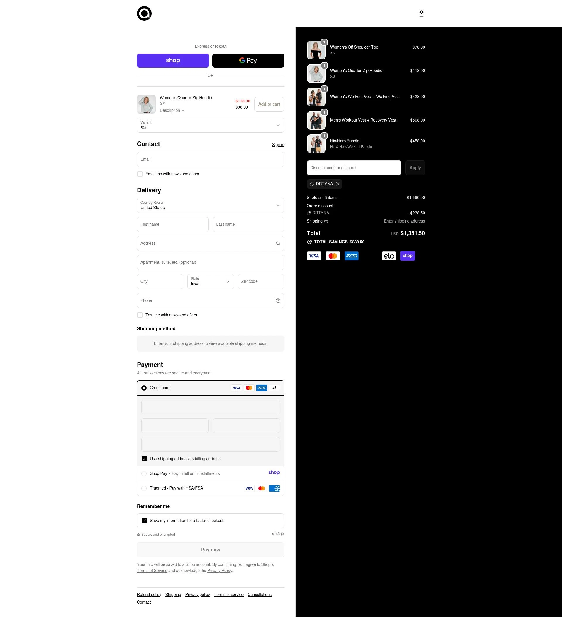 Aion checkout page showing Aion coupon code box | Screenshot taken by SimplyCodes community member on Dec 30, 2025