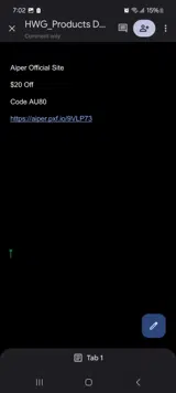 AU80 coupon verification screenshot