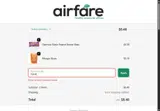 SSAIR coupon verification screenshot