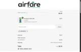 AIRFARE25 coupon verification screenshot