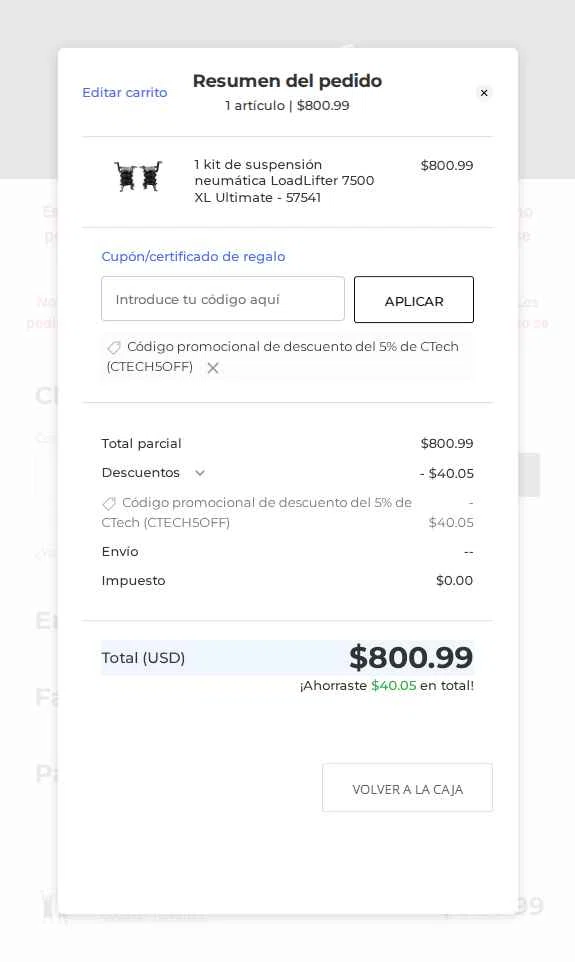 Air Lift checkout page showing Air Lift promo code box | Screenshot taken by SimplyCodes community member on Jan 17, 2026