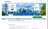 Air Transat coupon verification screenshot