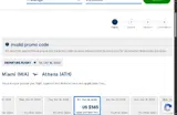 Air Transat coupon verification screenshot