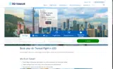Air Transat coupon verification screenshot