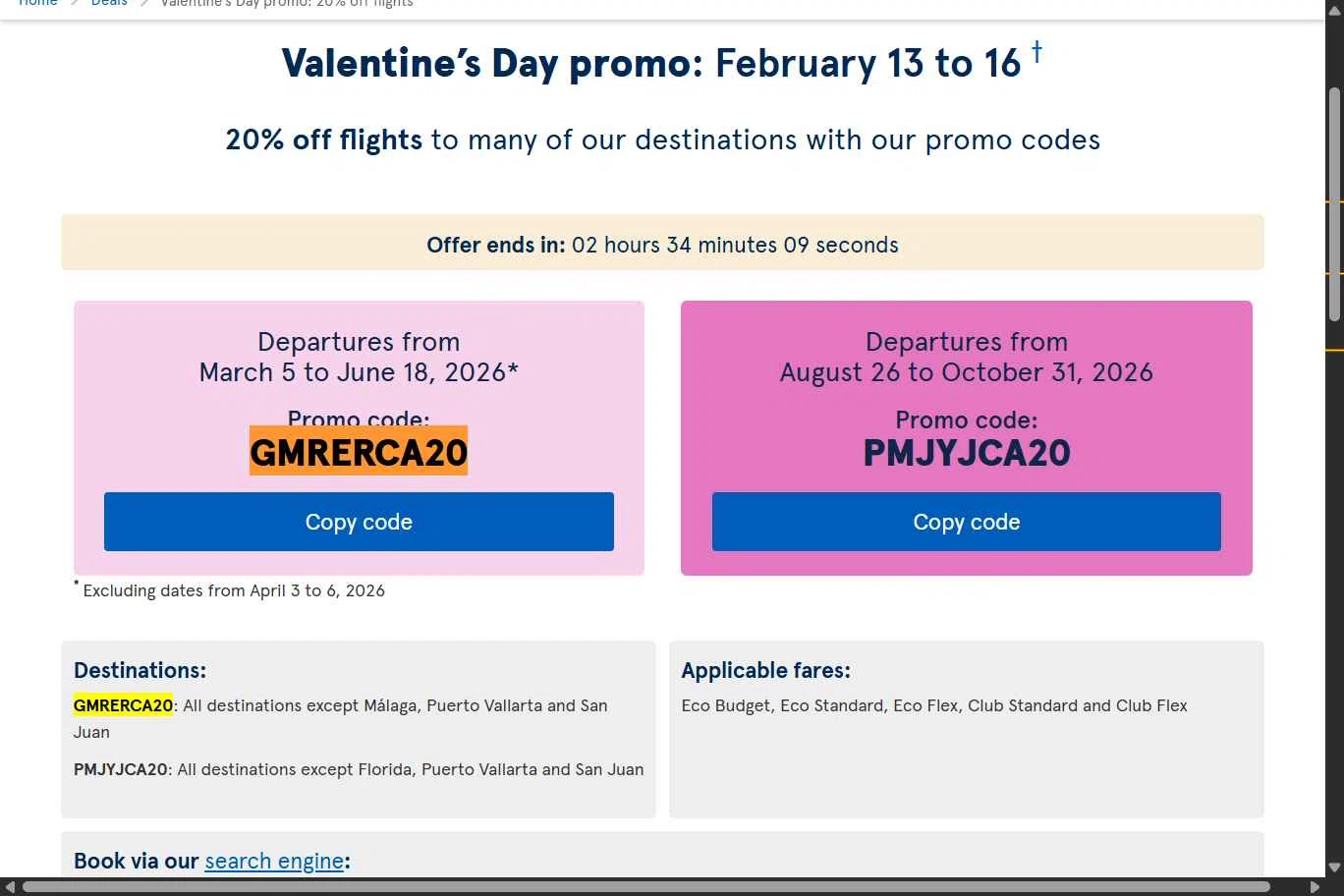 Air Transat checkout page showing Air Transat promo code box | Screenshot taken by SimplyCodes community member on Feb 17, 2026
