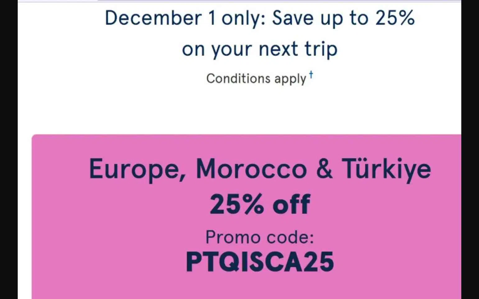 Air Transat checkout page showing Air Transat promo code box | Screenshot taken by SimplyCodes community member on Dec 23, 2025