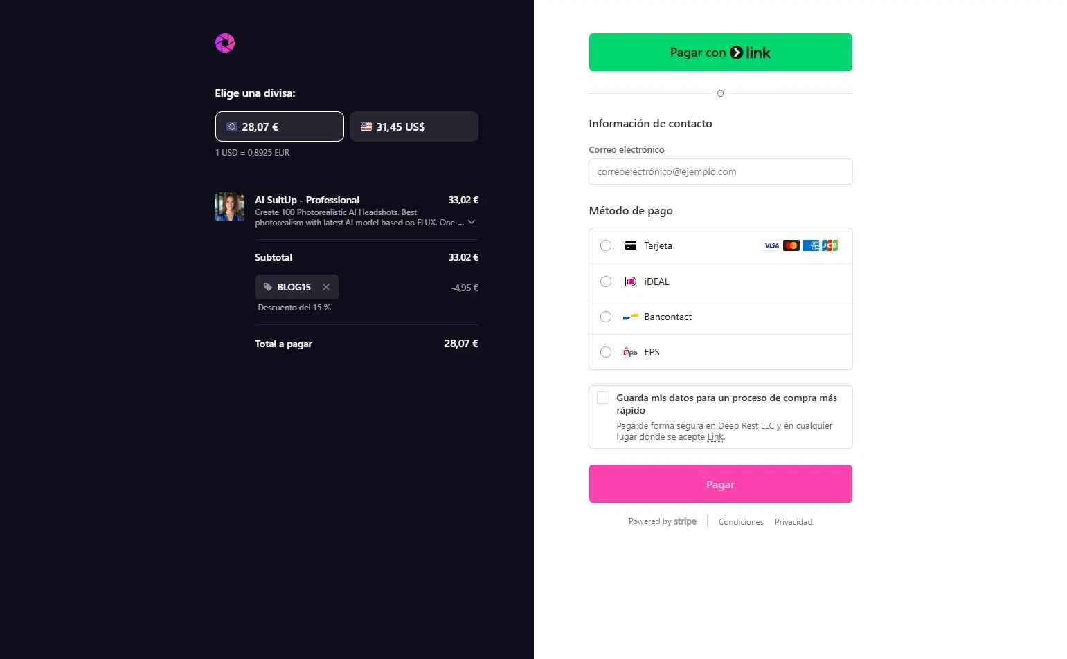 AI SuitUp checkout page showing AI SuitUp promo code box | Screenshot taken by SimplyCodes community member on Jan 14, 2026