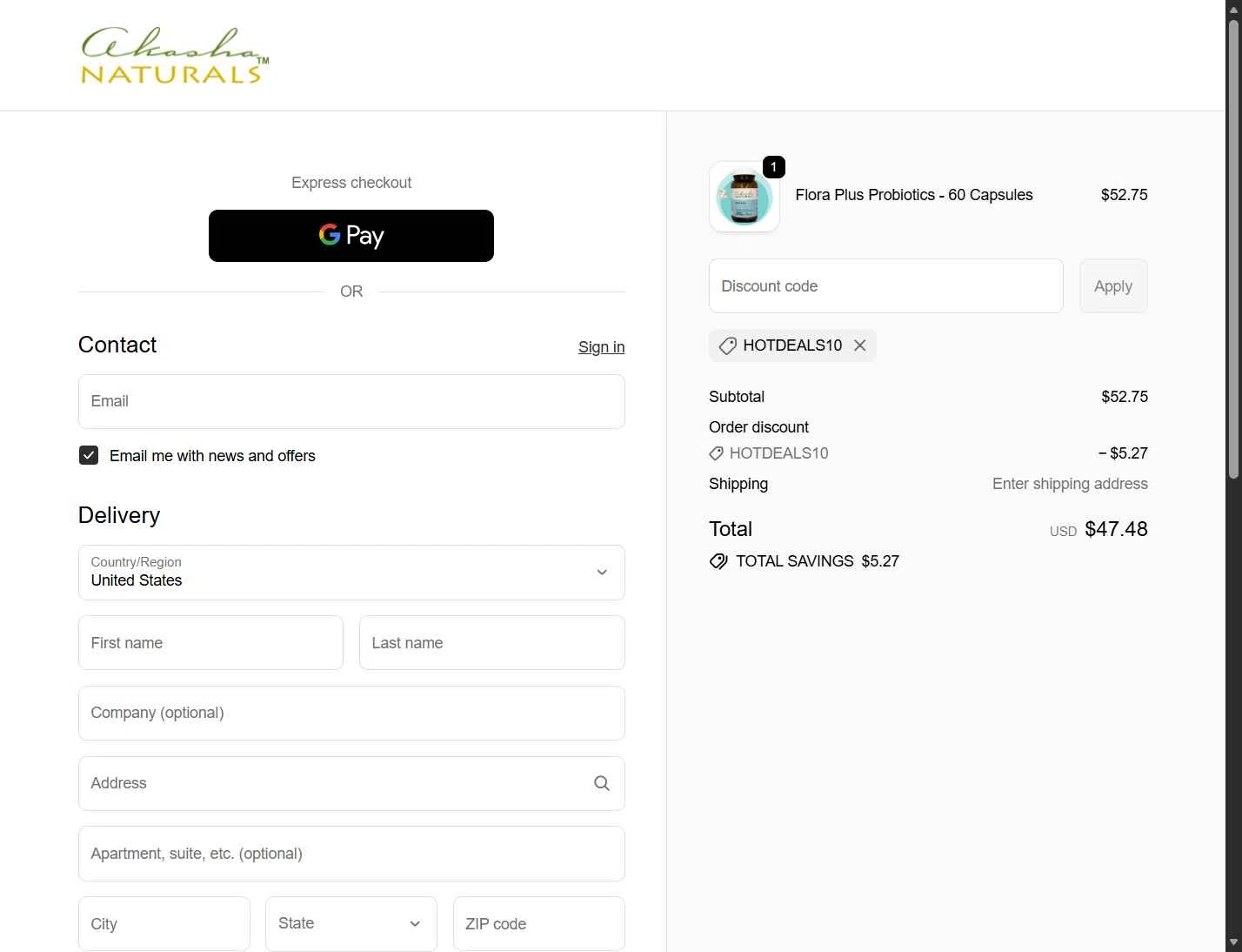 Akasha Center checkout page showing Akasha Center promo code box | Screenshot taken by SimplyCodes community member on Jan 22, 2026
