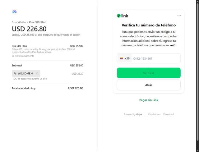 Akool checkout page showing Akool coupon code box | Screenshot taken by SimplyCodes community member on Aug 6, 2025