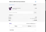 Alabama A&M University Bookstore coupon verification screenshot