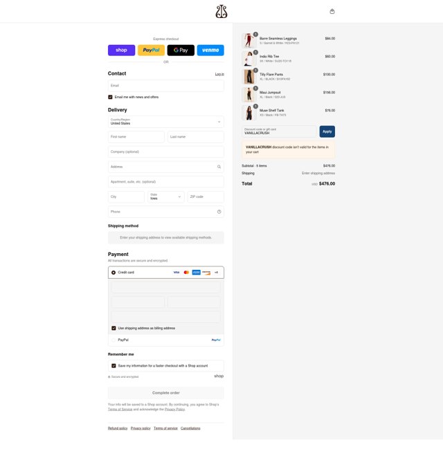 Alala checkout page showing Alala promo code box | Screenshot taken by SimplyCodes community member on Aug 29, 2025