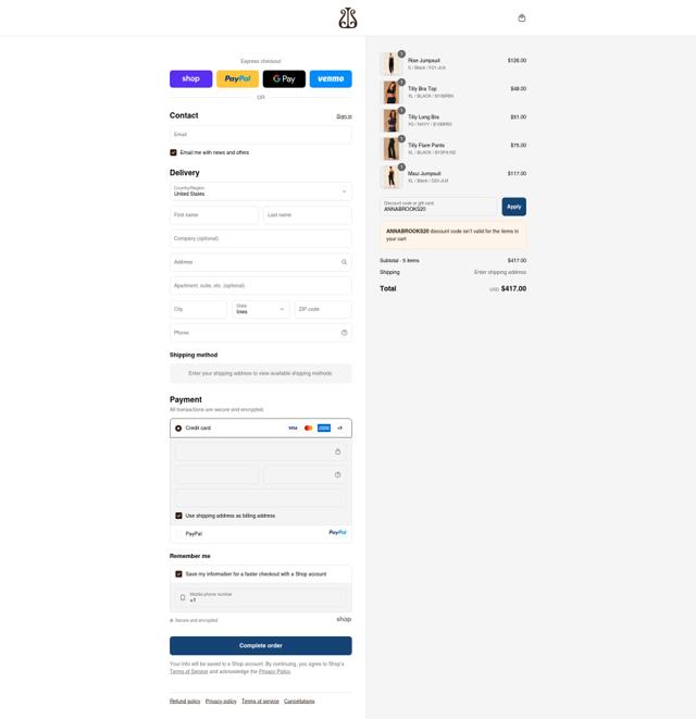 Alala checkout page showing Alala promo code box | Screenshot taken by SimplyCodes community member on Sep 15, 2025