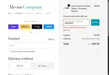 Alcone Company coupon verification screenshot