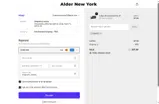 Alder New York coupon verification screenshot