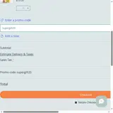 supergift20 coupon verification screenshot