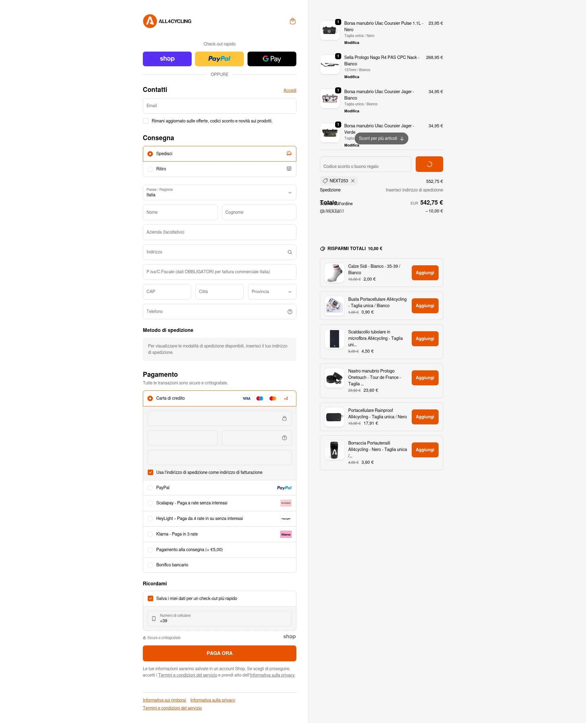 All4cycling checkout page showing All4cycling discount code box | Screenshot taken by SimplyCodes community member on Dec 26, 2025