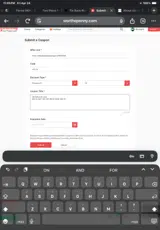 All Cotton and Linen coupon verification screenshot