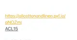 All Cotton and Linen coupon verification screenshot