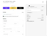 All Cotton and Linen coupon verification screenshot