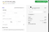 All Cotton and Linen coupon verification screenshot