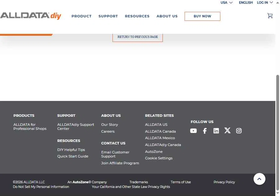 ALLDATA DIY checkout page showing ALLDATA DIY promo code box | Screenshot taken by SimplyCodes community member on Jan 28, 2026