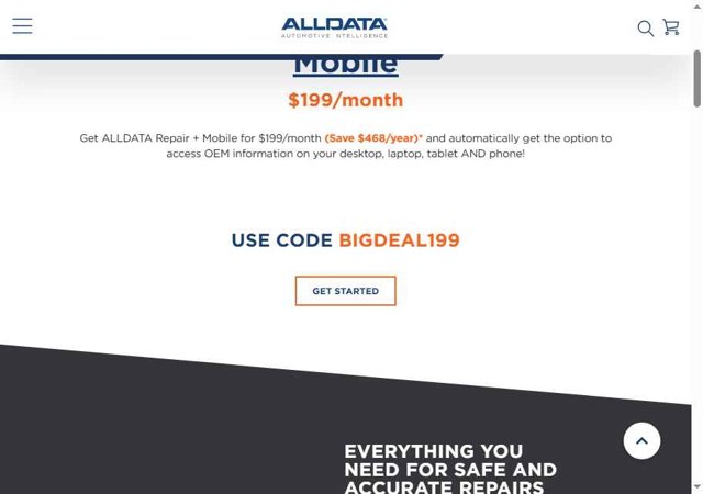 ALLDATA DIY checkout page showing ALLDATA DIY promo code box | Screenshot taken by SimplyCodes community member on Jul 24, 2025