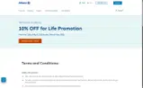LIFE10 coupon verification screenshot