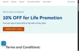 LIFE10 coupon verification screenshot