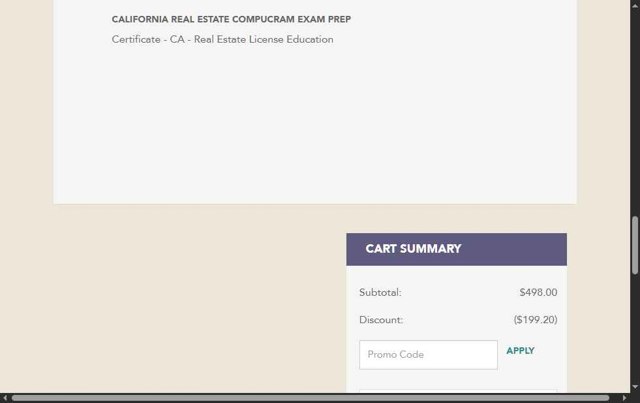 Allied School checkout page showing Allied School promo code box | Screenshot taken by SimplyCodes community member on Jun 19, 2025