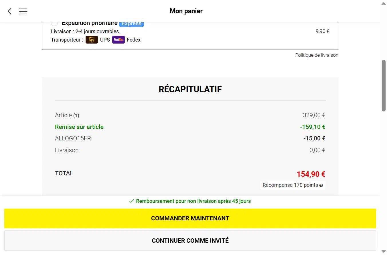 Allo Allo checkout page showing Allo Allo promo code box | Screenshot taken by SimplyCodes community member on Jan 6, 2026
