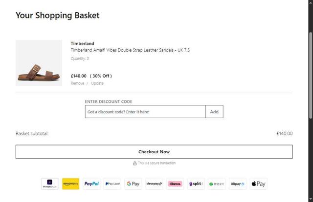 Allsole checkout page showing Allsole promo code box | Screenshot taken by SimplyCodes community member on Sep 2, 2025