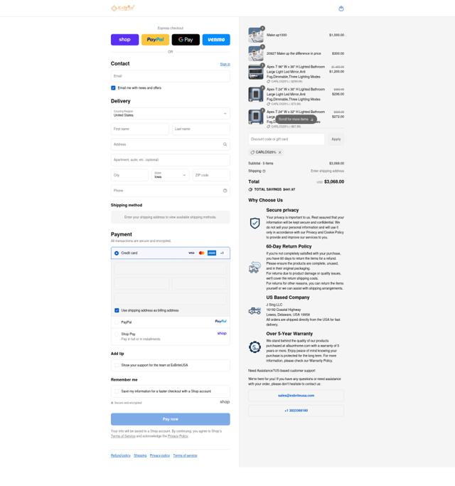 Allsumhome checkout page showing Allsumhome promo code box | Screenshot taken by SimplyCodes community member on Sep 15, 2025