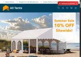 Alltents coupon verification screenshot