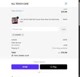 All Touch Case coupon verification screenshot