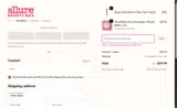 ALLURE10 coupon verification screenshot
