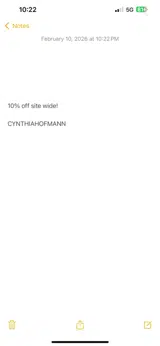 CYNTHIAHOFMANN coupon verification screenshot